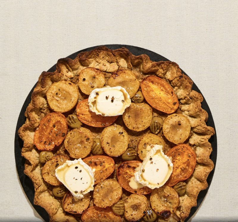 roggegalette met pruimen en tomaten yvette van boven